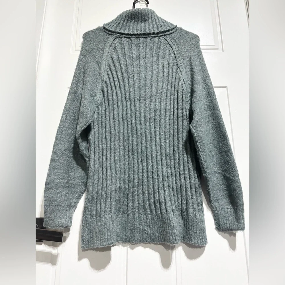 Altar’d State Oversized knit, so soft, loose turtleneck sweater, light aqua